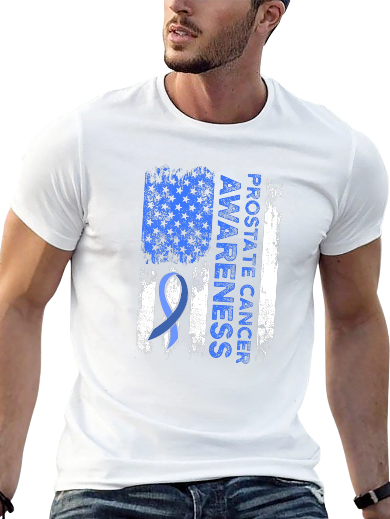 Prostate Cancer Awareness Graphic T-Shirt