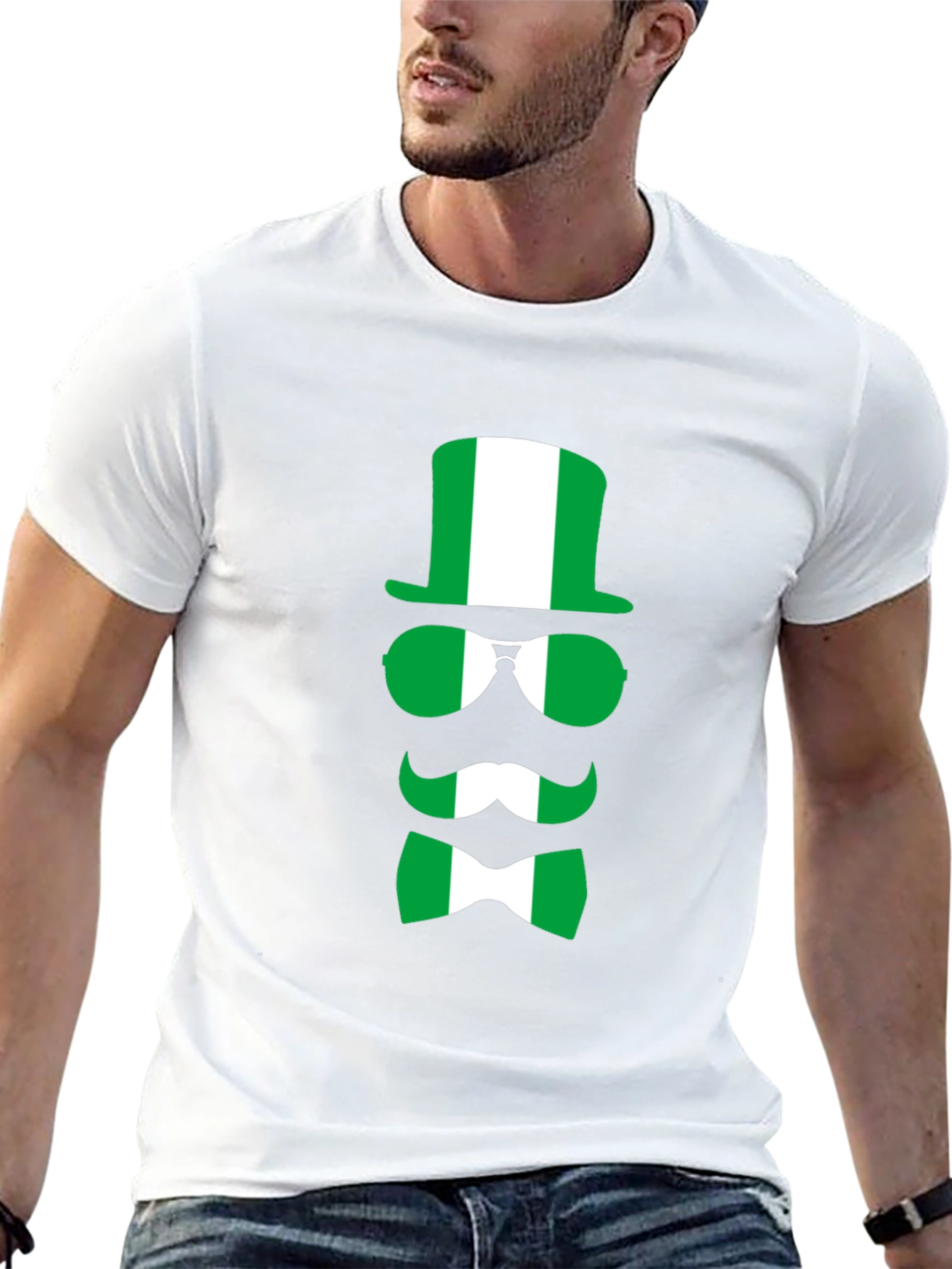 Nigeria Flag Graphic T-Shirt - Novelty Tee