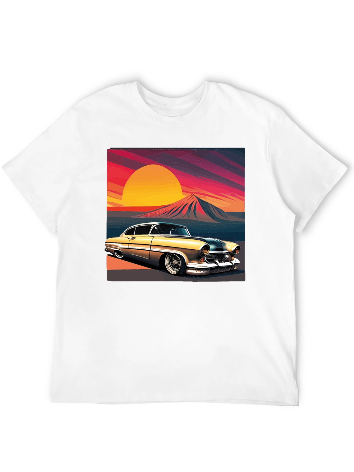 Classic Car Sunset T-Shirt