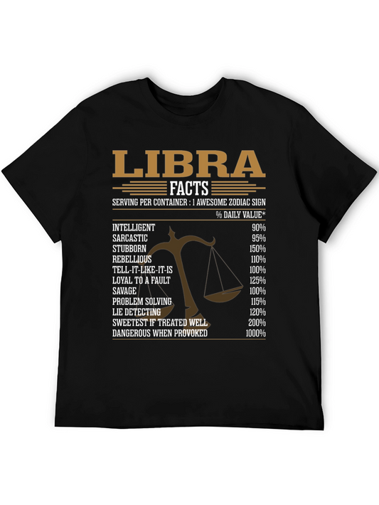 Libra Zodiac Sign Facts T-Shirt