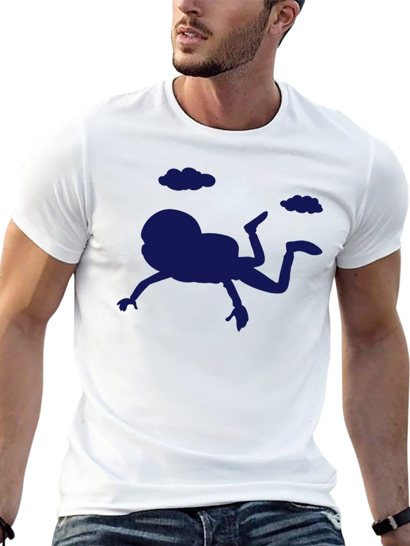 Funny Frog Falling T-Shirt - Quirky Graphic Tee