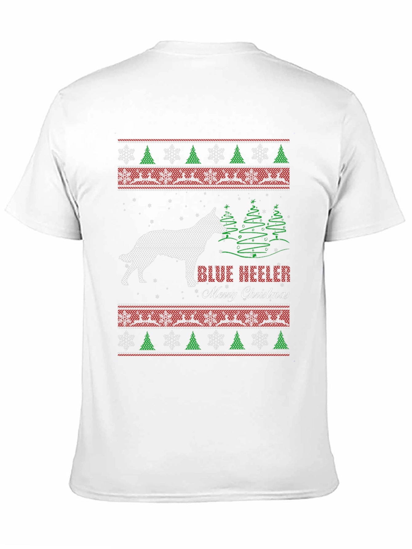 Blue Heeler Merry Christmas Ugly Sweater T-Shirt