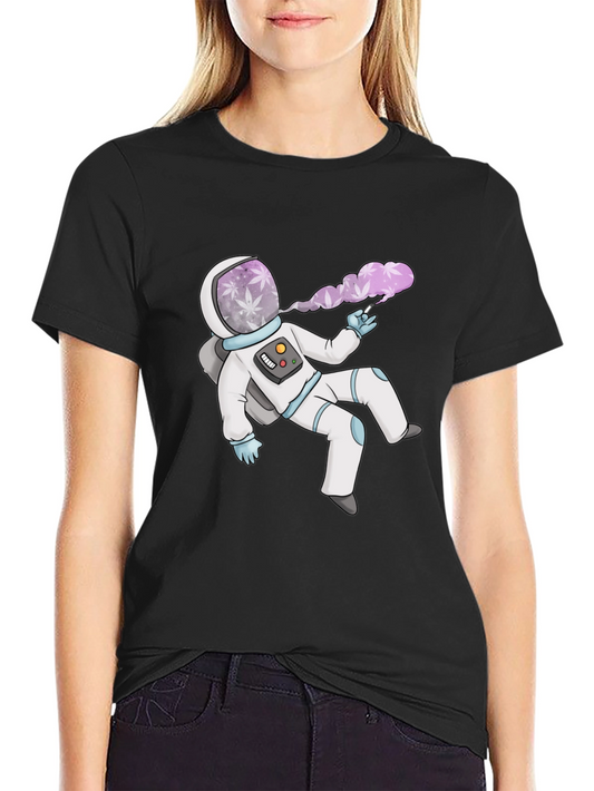 Astronaut Weed T-Shirt - Space Stoner Tee