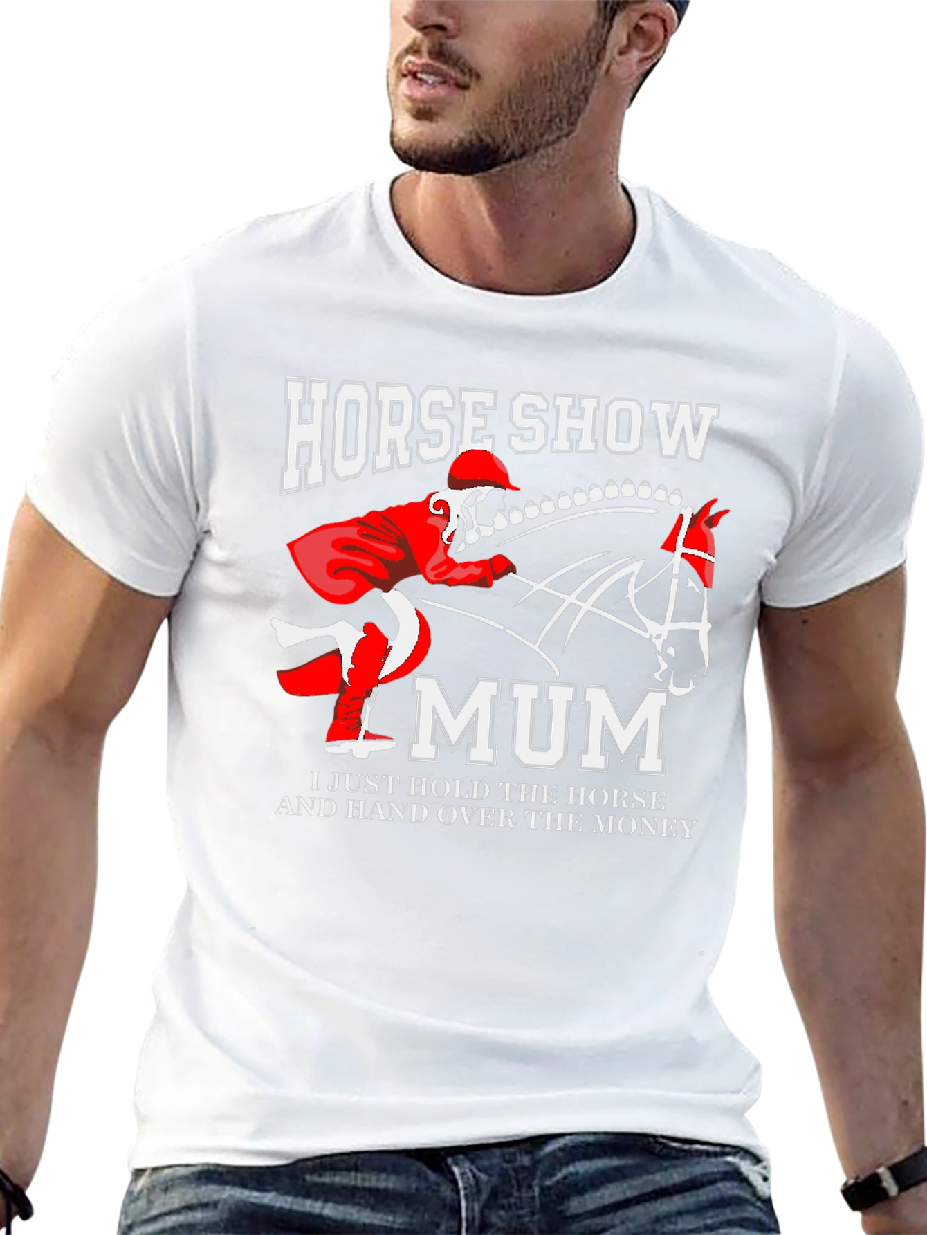 Horse Show Mum T-Shirt: Equestrian Mom Gift