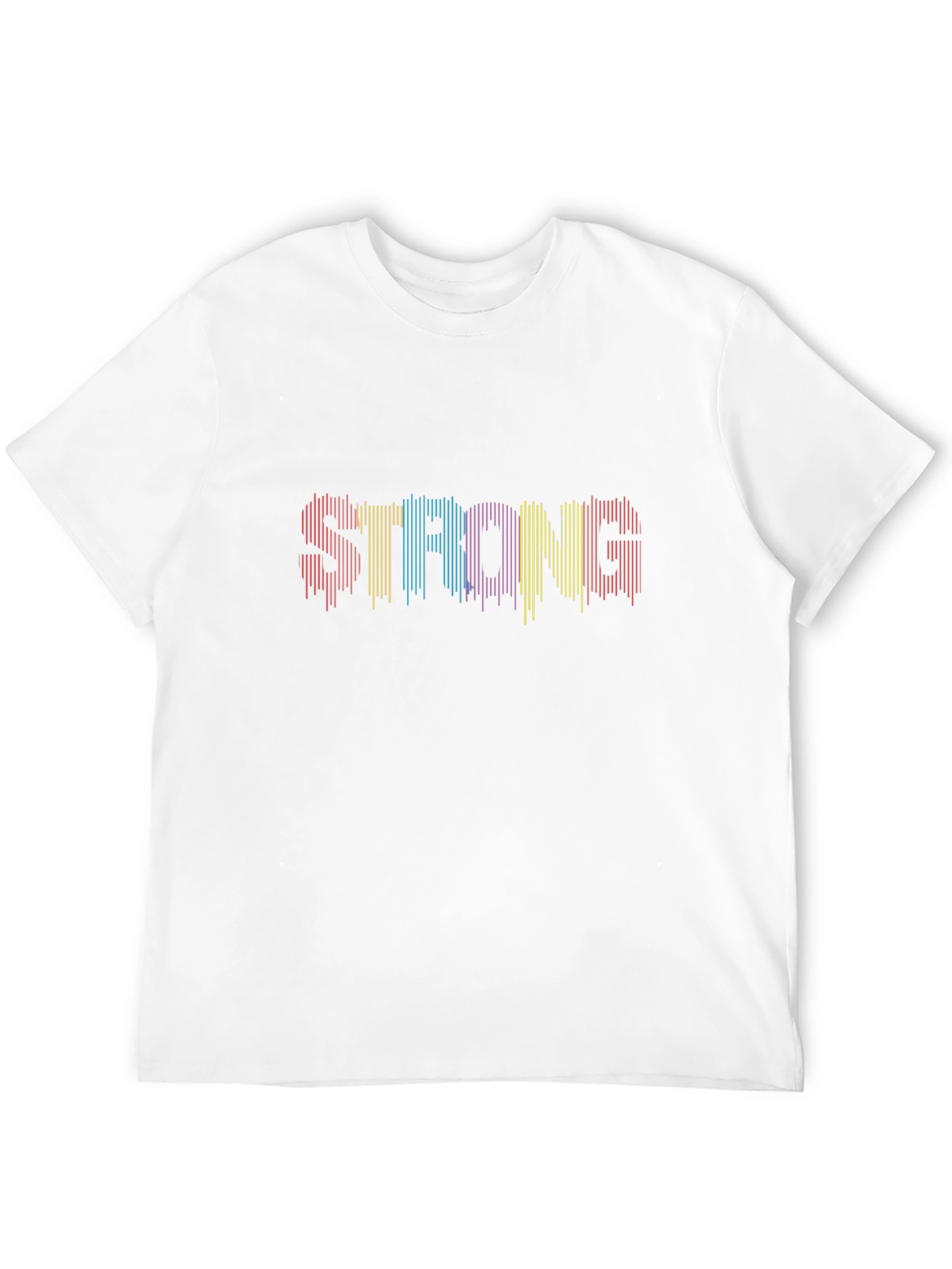 Striped STRONG Graphic Tee - Black