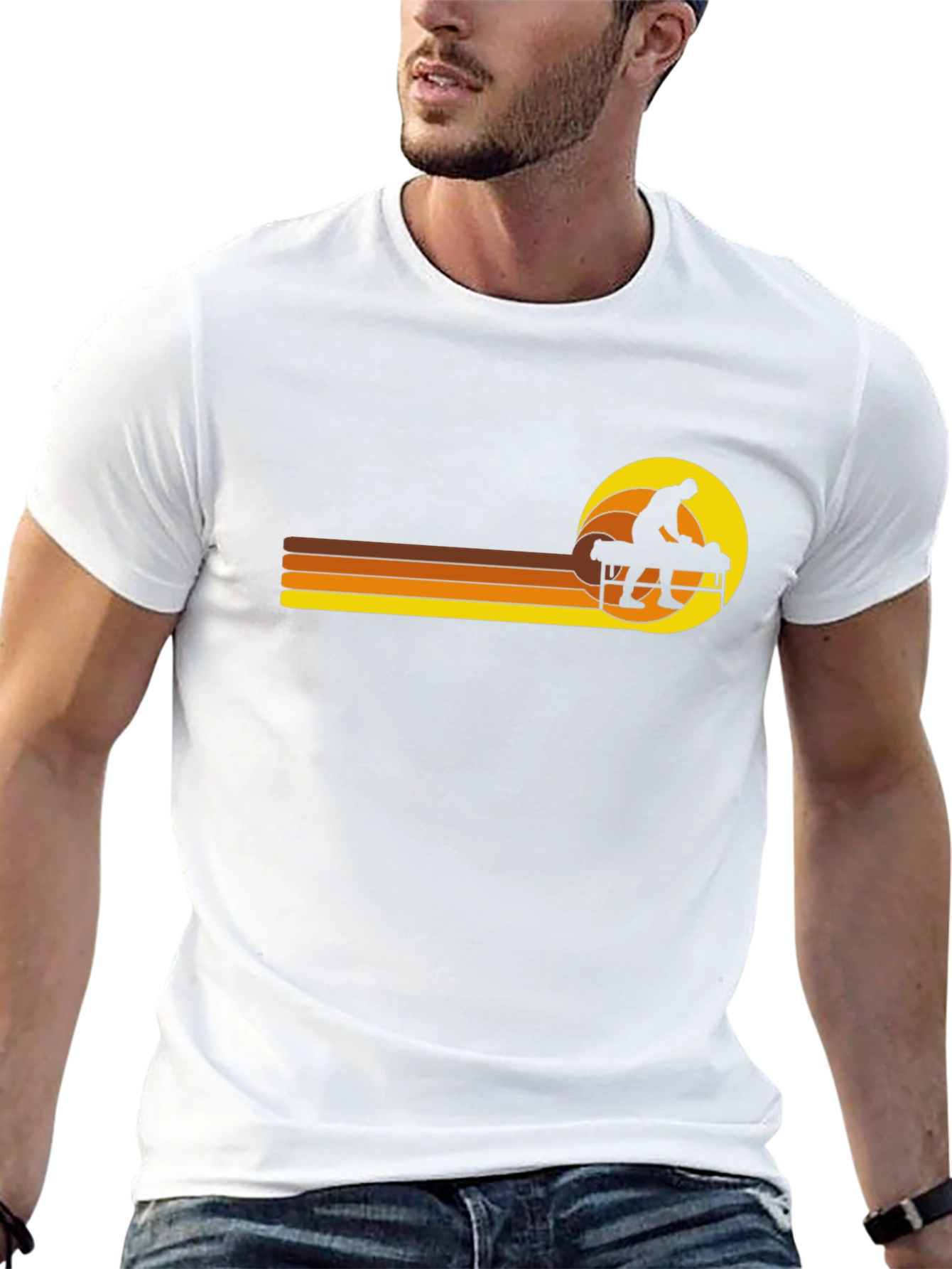 Retro Massage Therapy Black T-Shirt
