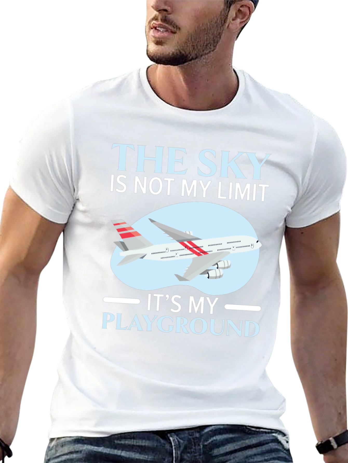 The Sky is Not My Limit Airplane T-Shirt