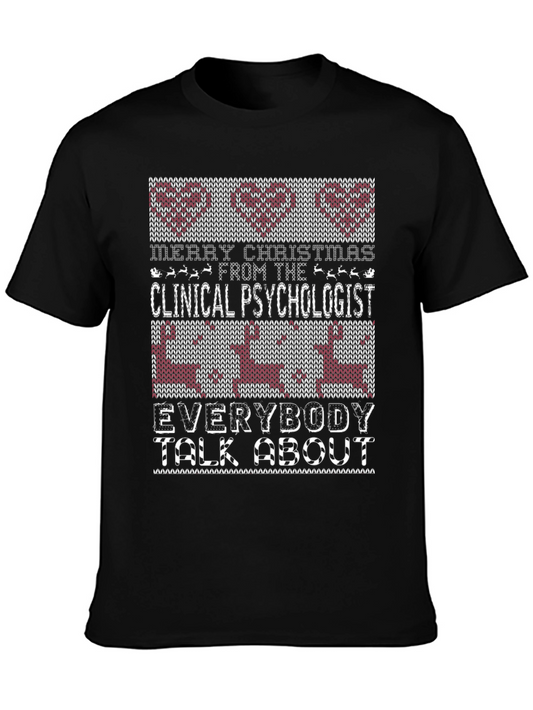 Clinical Psychologist Christmas T-Shirt
