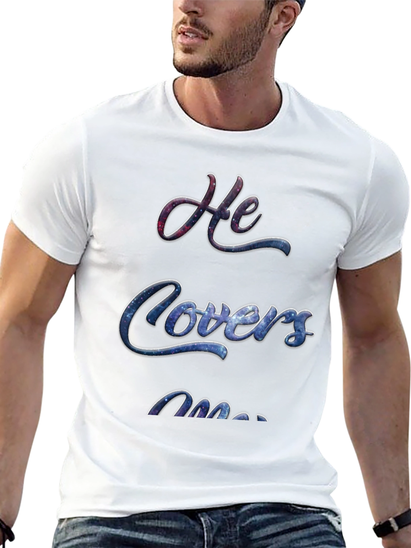 He Covers Me Graphic T-Shirt