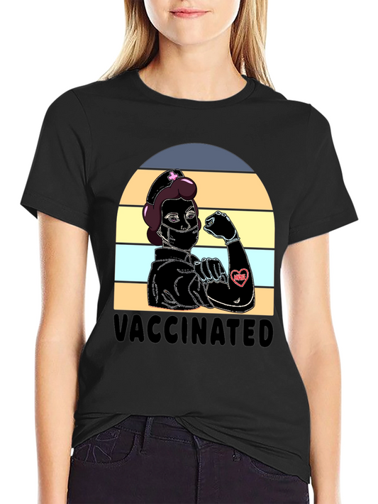 Vaccinated Nurse T-Shirt - Strong & Proud