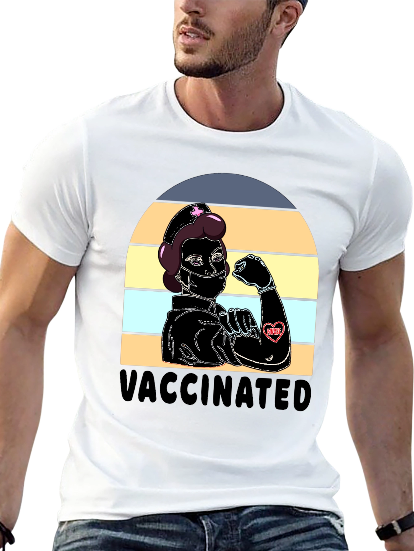 Vaccinated Nurse T-Shirt - Strong & Proud