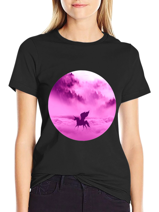 Unicorn Dreams Graphic Tee - Black