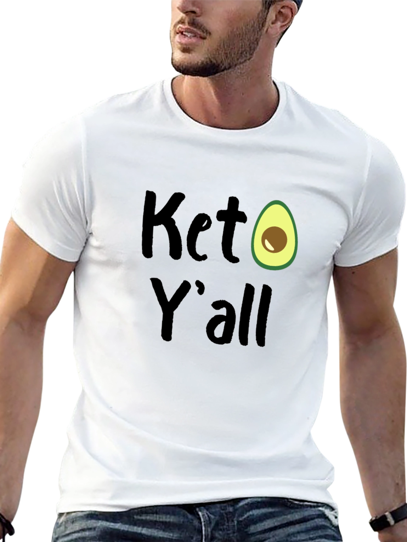 Keto Yall Avocado Graphic T-Shirt