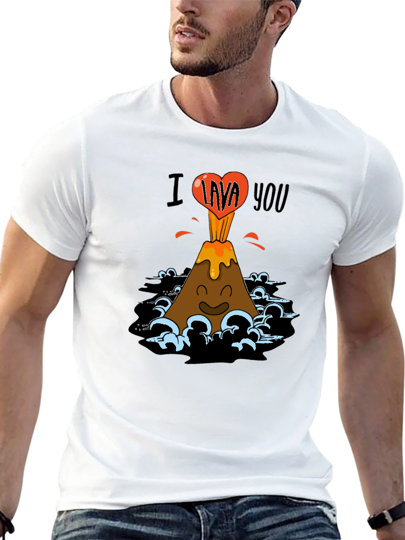 I Lava You Graphic Tee - Black T-Shirt