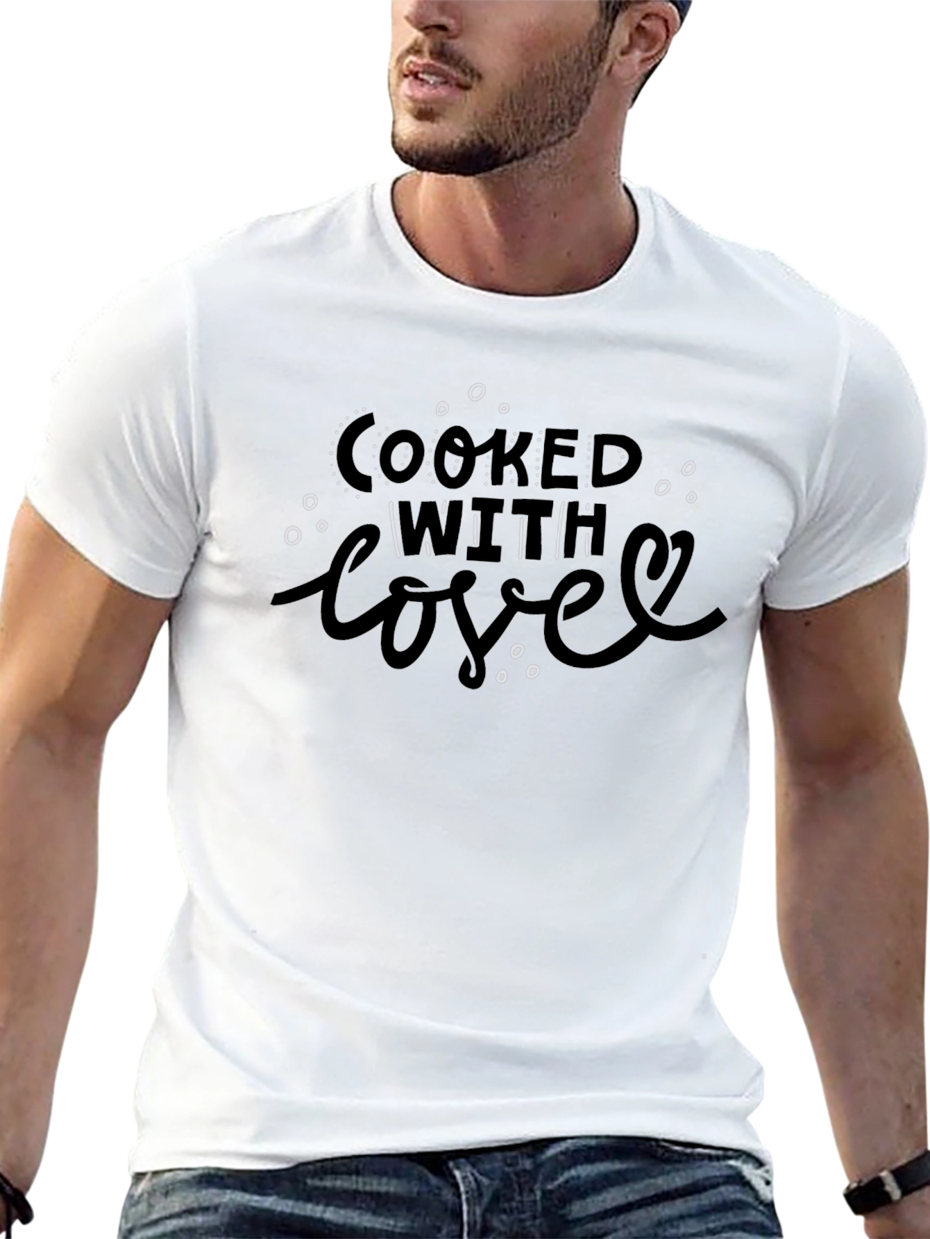 Cooked with Love Black Graphic Tee