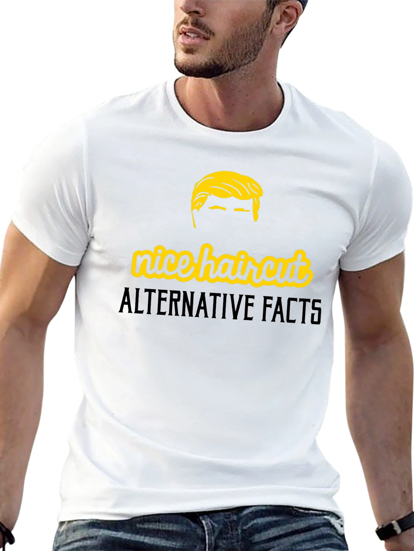 Nice Haircut Alternative Facts Graphic T-Shirt