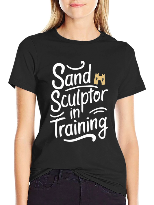 Sand Sculptor in Training Black T-Shirt