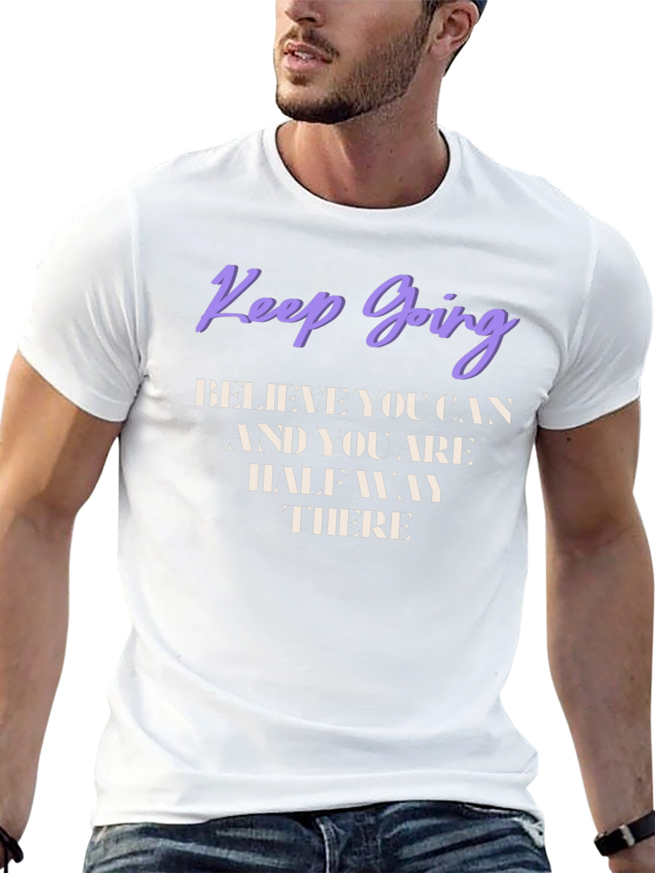 Motivational Graphic T-Shirt - Keep Going
