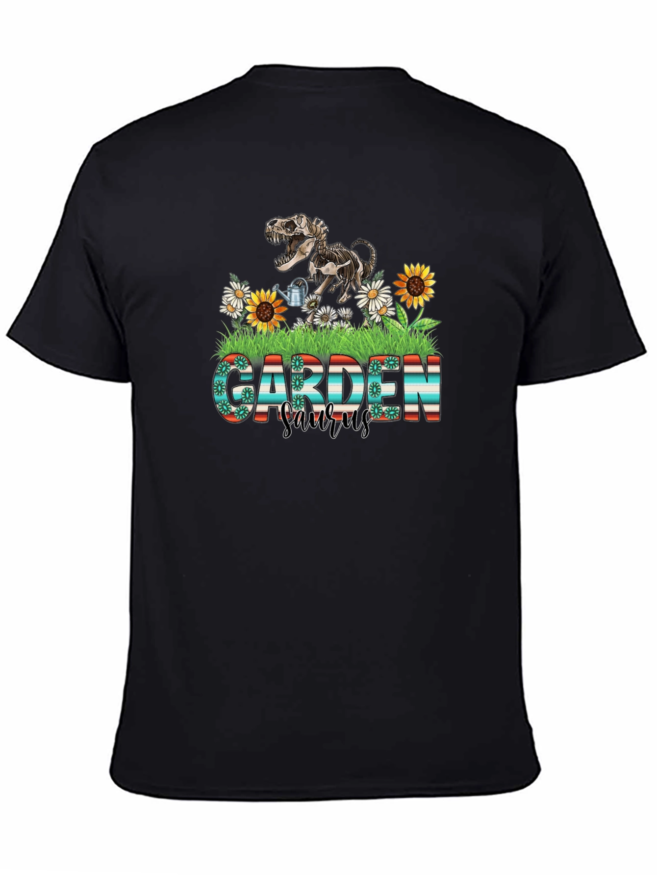 Garden Saurus T-Shirt Dinosaur Skeleton Tee