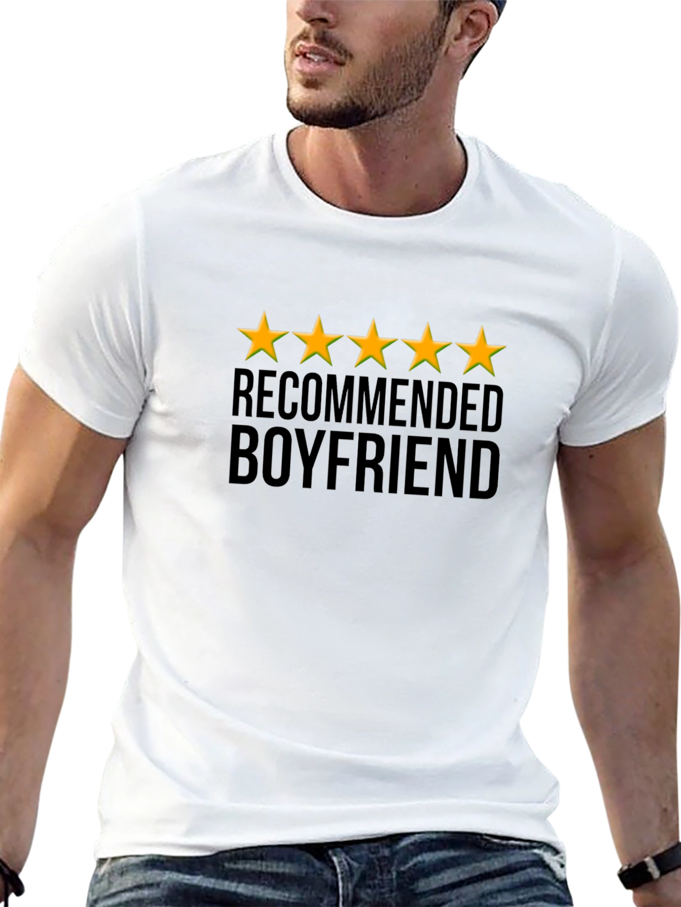5-Star Recommended Boyfriend Black T-Shirt