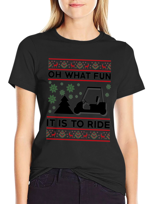 Funny Golf Cart Christmas Sweater T-Shirt