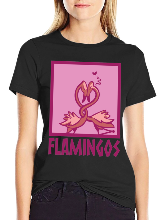 Flamingo Love T-Shirt - Soft Cotton Graphic Tee