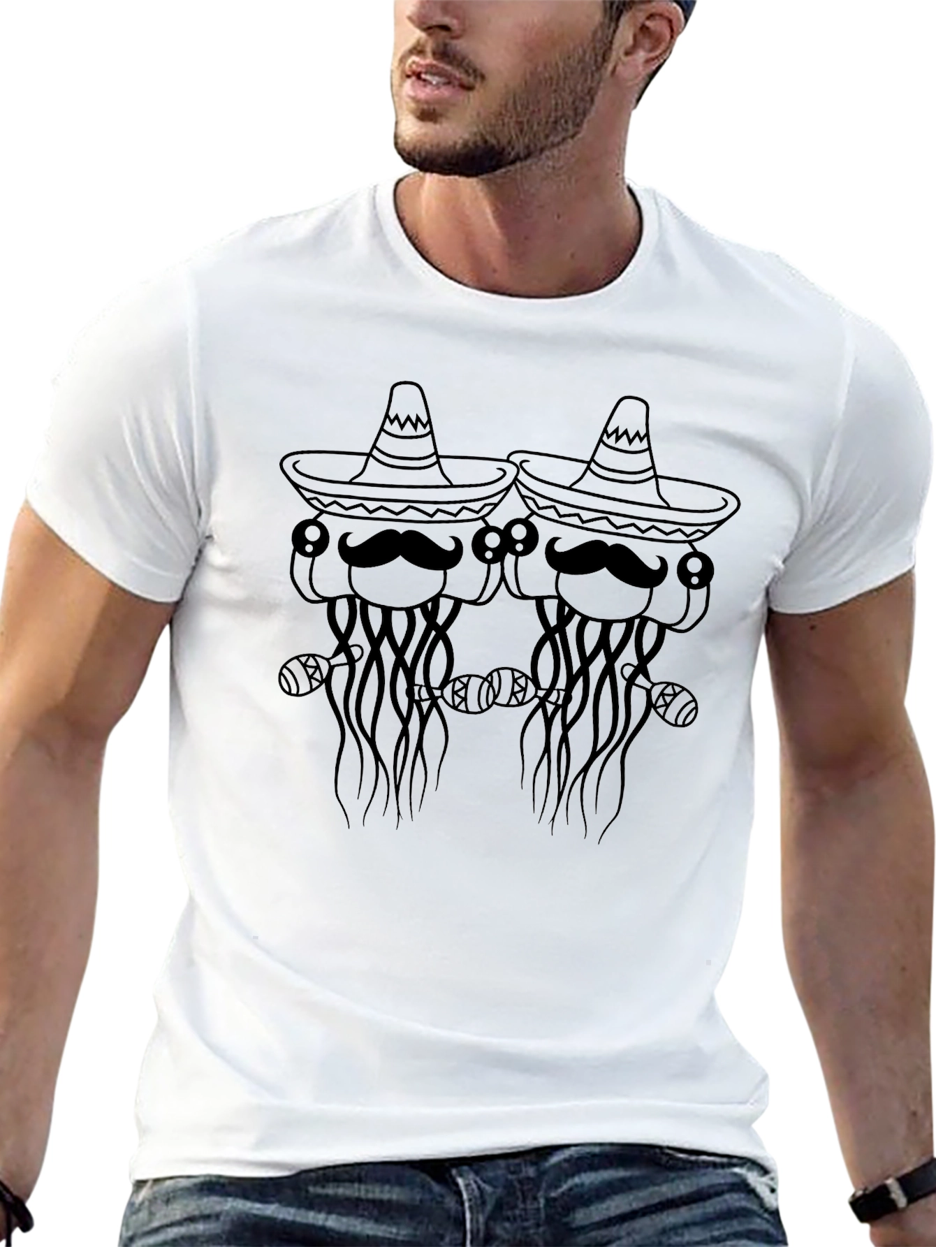 Mexican Jellyfish Graphic T-Shirt