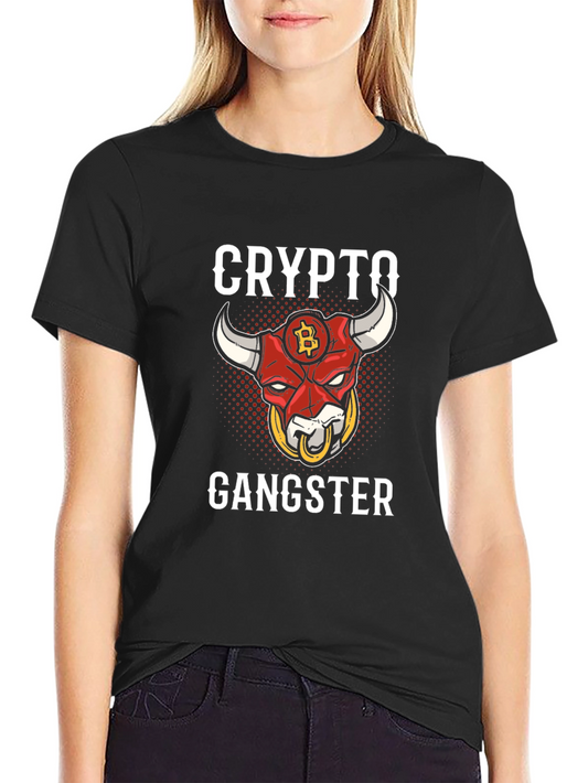 Crypto Gangster Bitcoin Bull T-Shirt