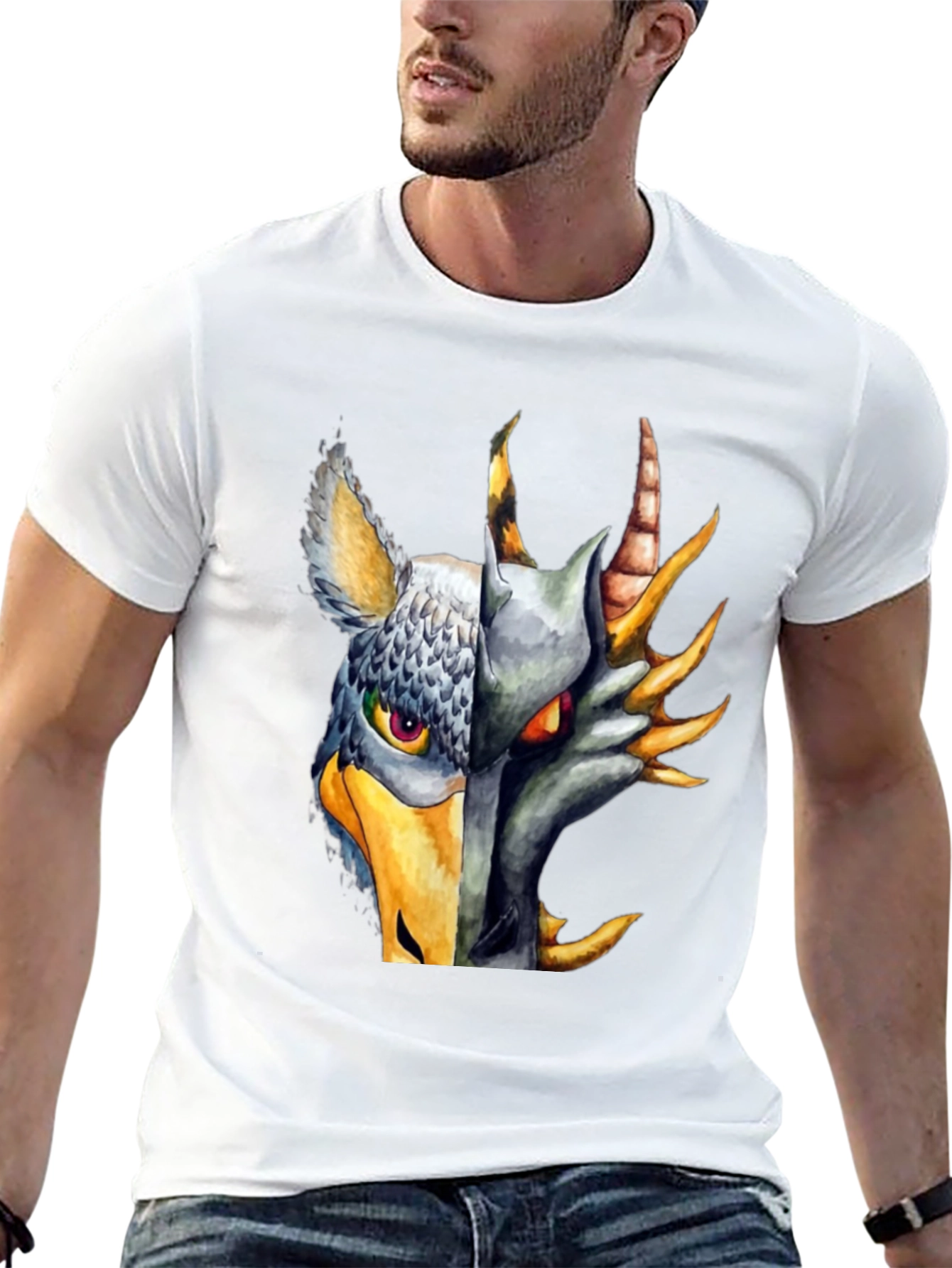 Griffin & Dragon Graphic Black T-Shirt