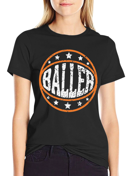 Baller Graphic Tee - Basketball Player T-Shirt