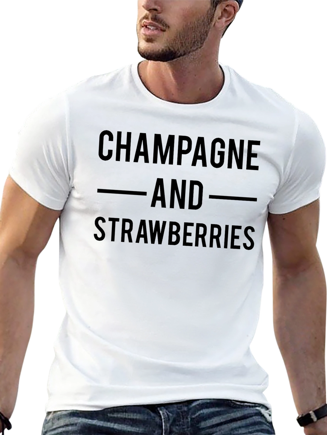 Champagne & Strawberries Graphic Tee