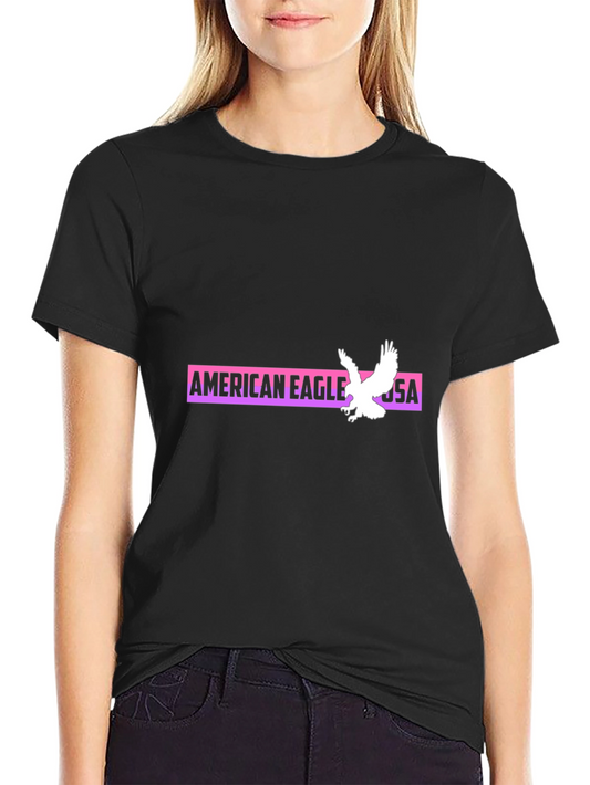 American Eagle USA Graphic Black T-Shirt