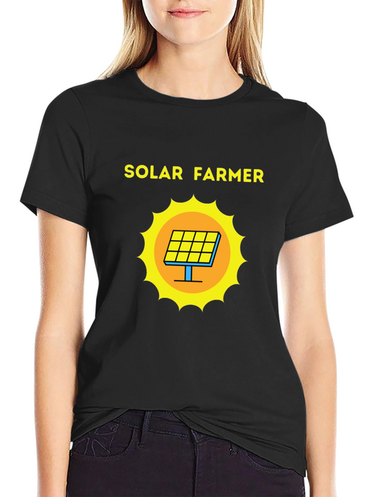 Solar Farmer Graphic Tee - Eco-Friendly Style