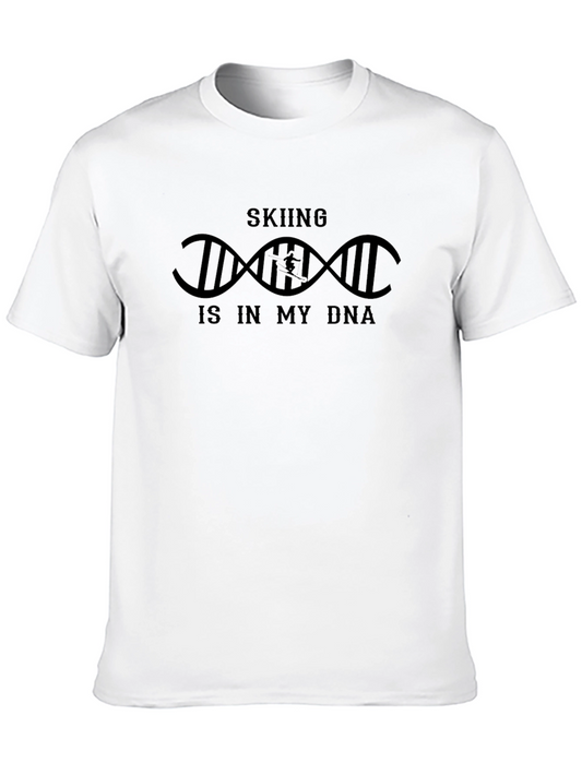 Skiing DNA T-Shirt - Unisex Cotton Tee
