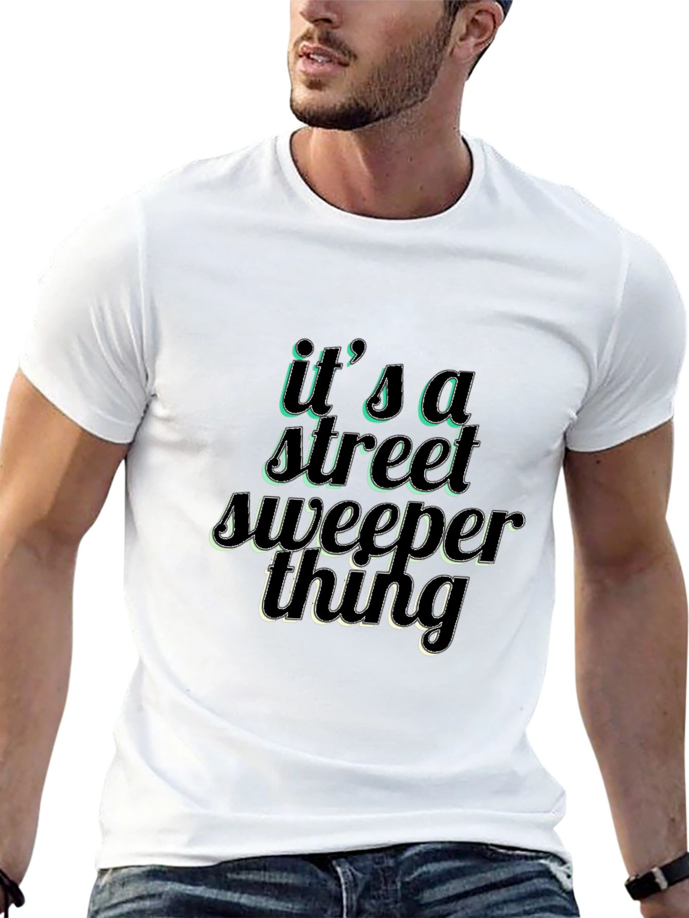 Street Sweeper Thing Black T-Shirt