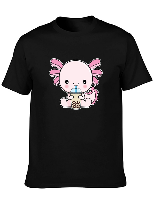 Axolotl Boba Tea Graphic Tee