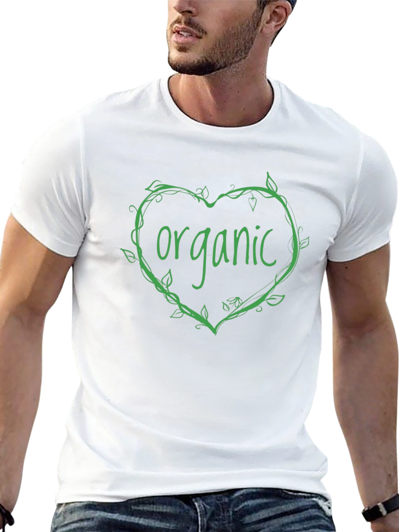 Organic Heart Vine T-Shirt - Eco Friendly