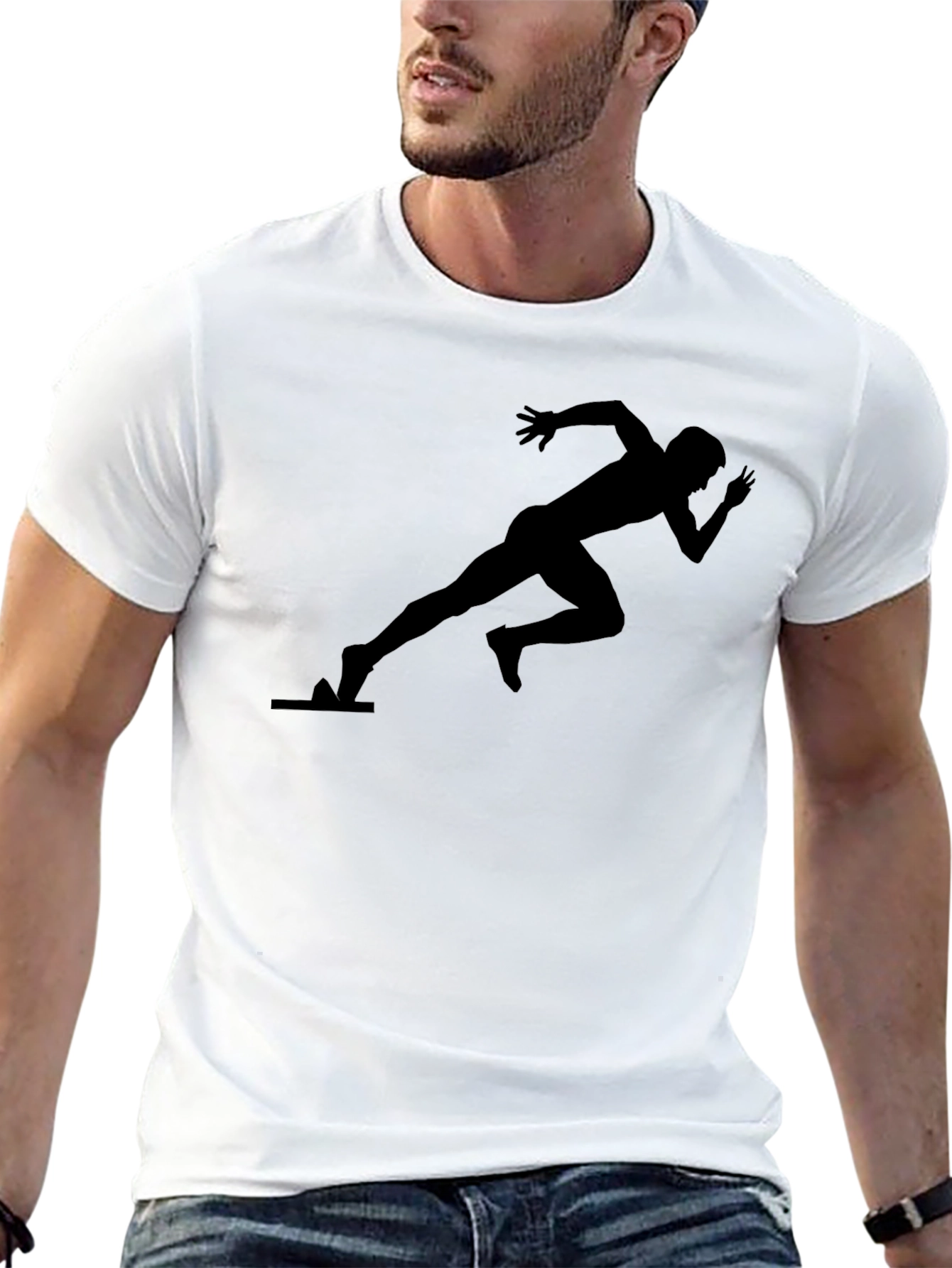 Black Runner T-Shirt - Sprint to Style
