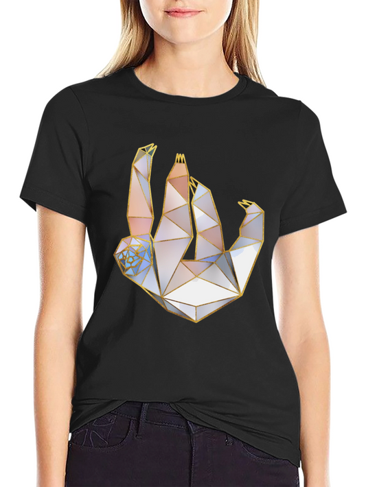 Geometric Sloth T-Shirt - Modern Art Tee