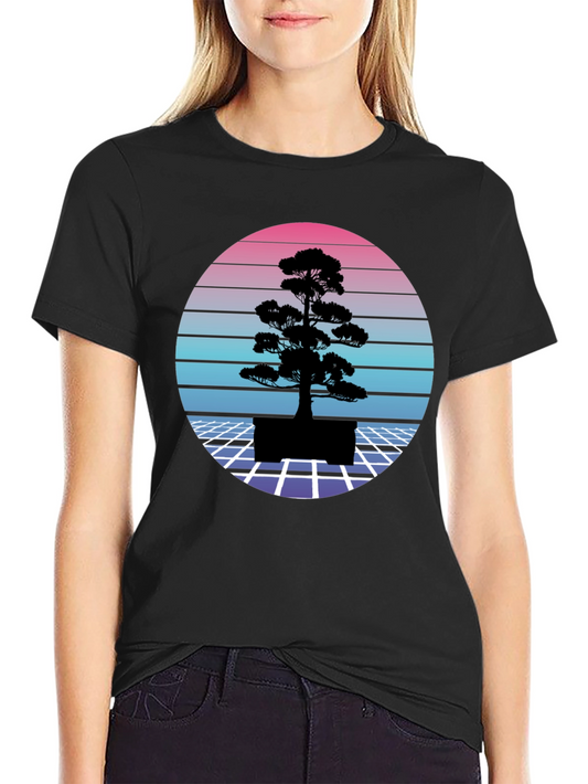 Retro Bonsai T-Shirt - Vaporwave Style