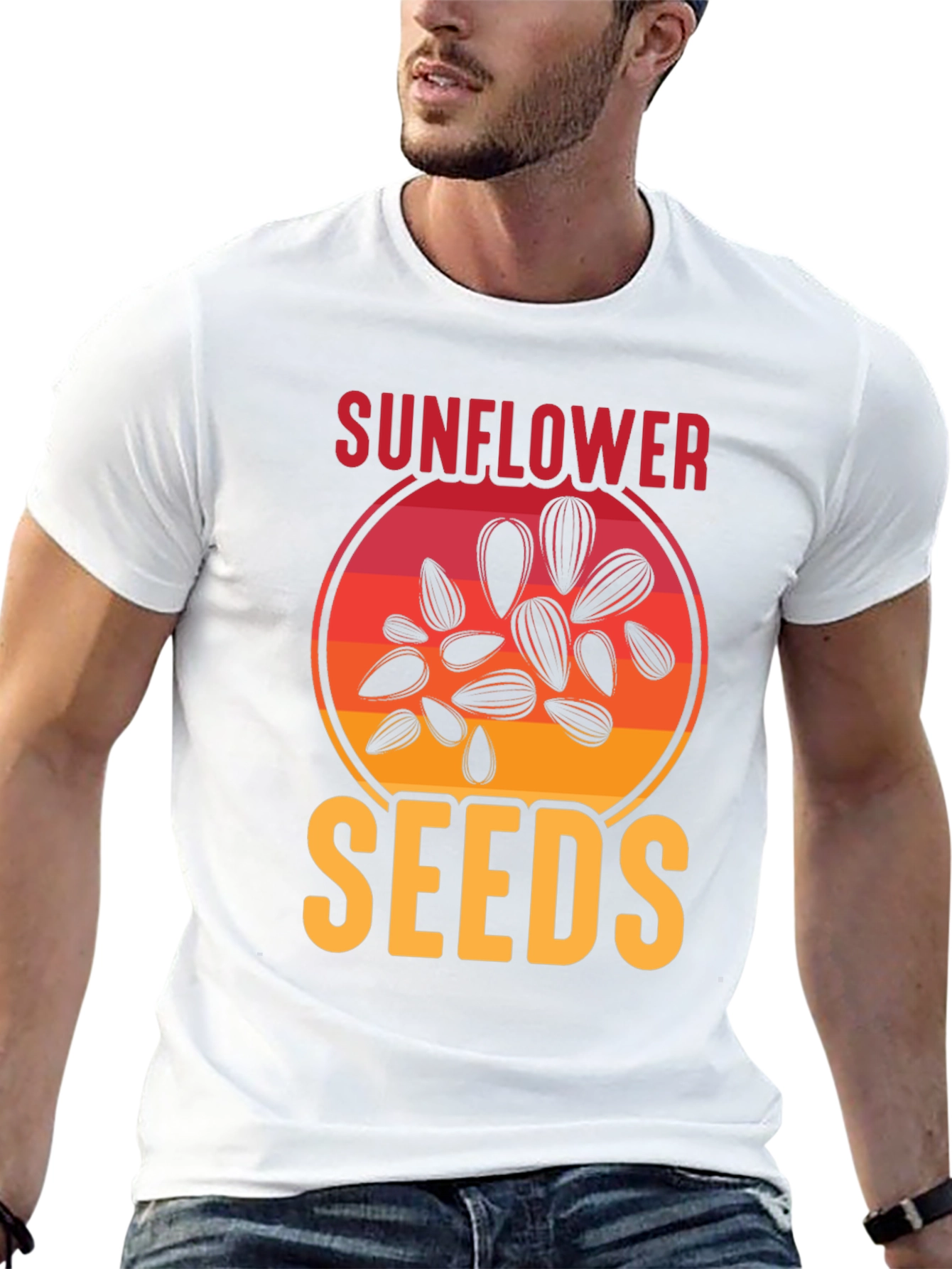 Sunflower Seeds Graphic Tee - Unisex Black T-Shirt