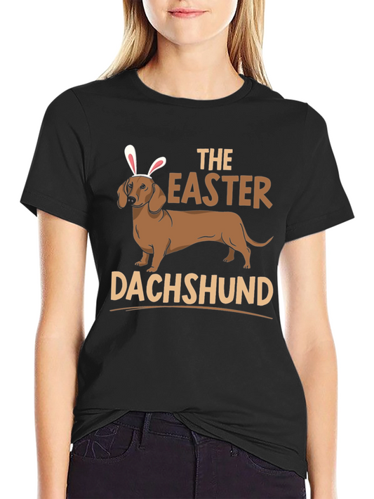 Easter Dachshund T-Shirt - Cute Bunny Dog Tee