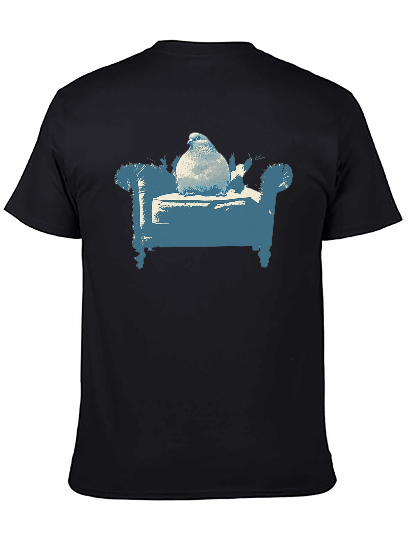 Pigeon on Couch Graphic T-Shirt - Quirky Menswear