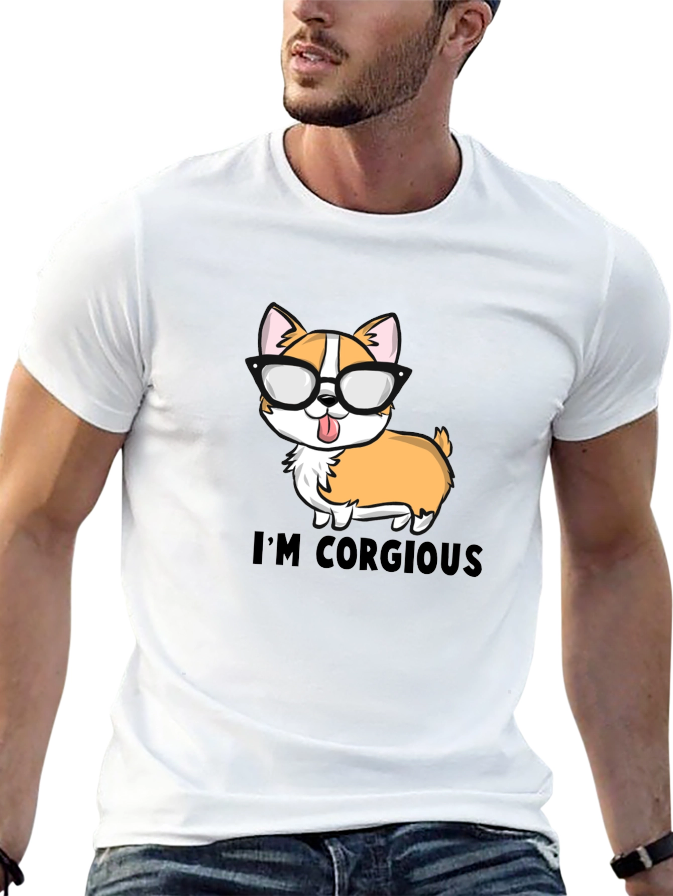 Funny Im Corgious Dog Graphic T-Shirt