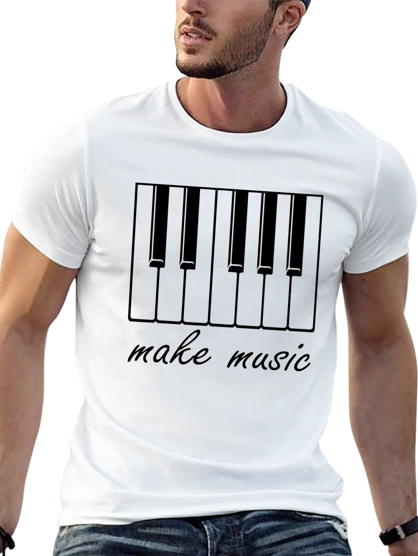 Make Music Piano Keys T-Shirt