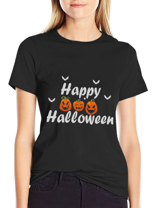 Happy Halloween Pumpkin Graphic T-Shirt