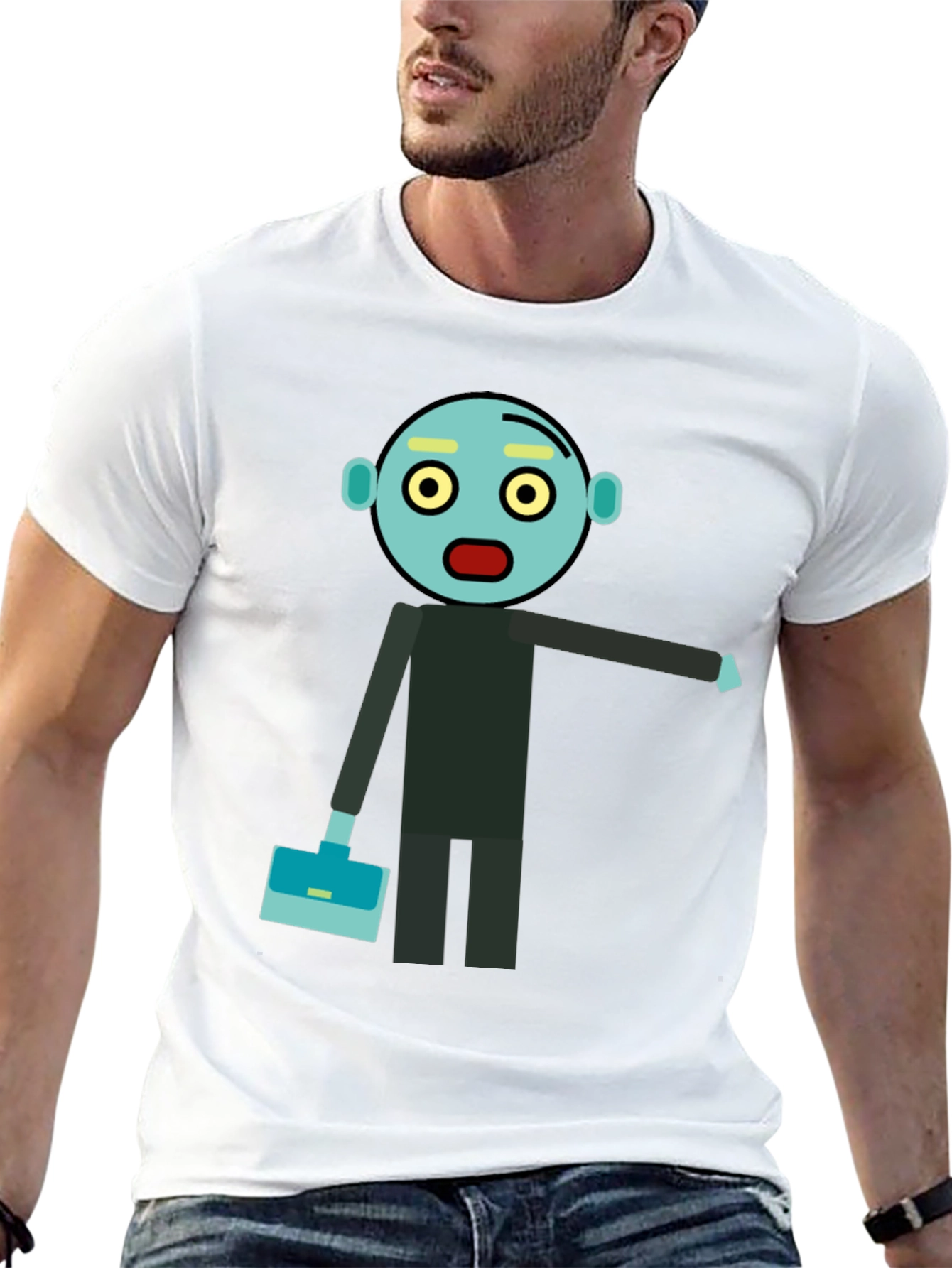 Animated Zombie Businessman Graphic Tee