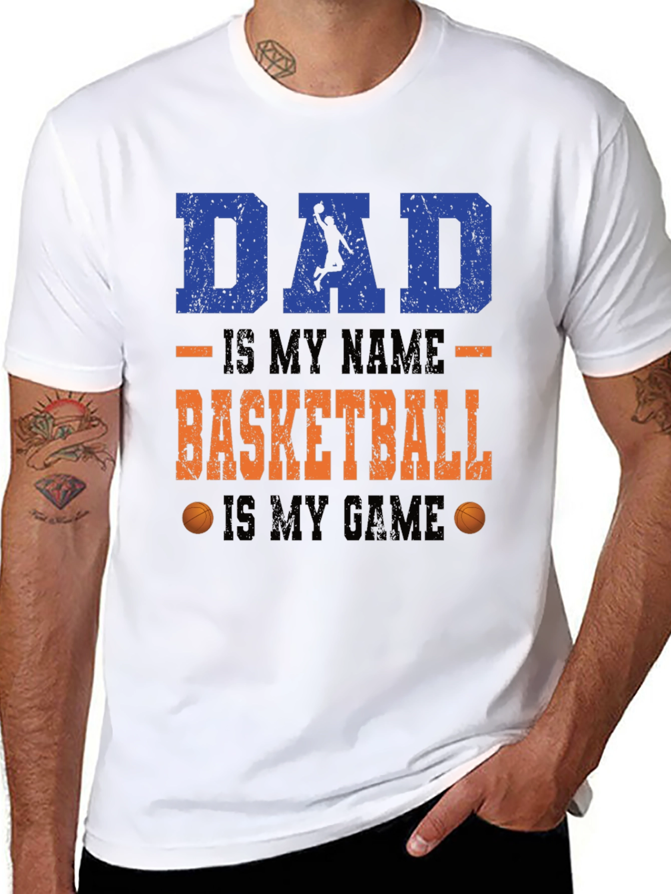 Dad Basketball Game T-Shirt
