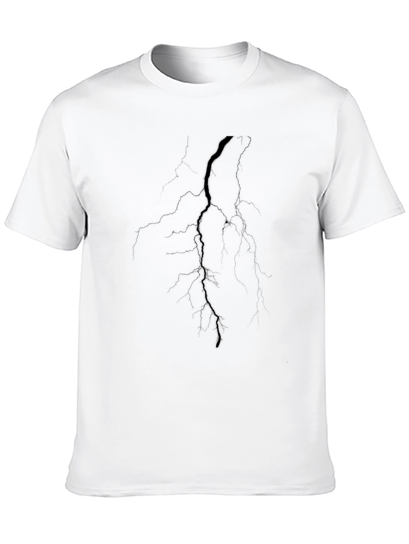 Cracked Black Tee - Modern Graphic Print