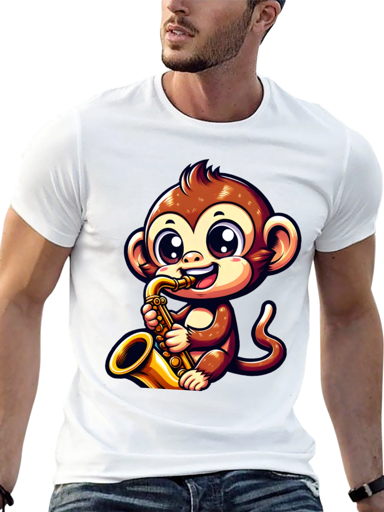 Monkey Saxophone T-Shirt